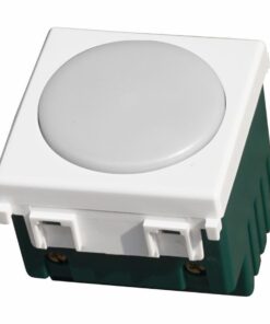 Serie Civile ETTROIT Bianco Compatibile Con Vimar Plana (Lampada Led Segnapasso 2M 220V 6000K)