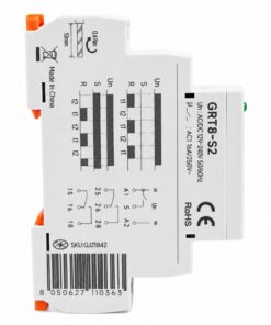 Relè Temporizzato Ciclico Asimmetrico, AC/DC 12-240V, 2 Contatti SPDT 16A, Timer Pausa Lavoro, Relay Lampeggiatore, Rele Intermittente, 1 Modulo Barra DIN - ASDSHOP