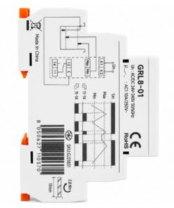 Relè Controllo Livello Liquidi, AC/DC 24-240V 10A, Gestione Semplice del Livello tra Minimo e Massimo, Regolatore Livello Acqua, Per Pompe e Serbatoi, 1 Modulo Guida Din - ASDSHOP