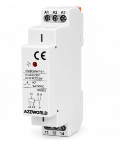Relè Intermedio Modulare AC230V AC/DC24V, per Guida DIN, Indicatore LED, 1 Modulo, Contatti SPDT, per Automazione Quadri Elettrici (16A) - ASDSHOP