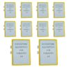 10 Pezzi di Espositore Magnetico Per Etichette A4, Cornice Arancione, Cartellini Per Magazzino e Supermercati Scaffalature, Doppia Base Magnetica, Orizontale e Verticale, Riutilizzabile - ASDSHOP