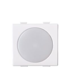Serie Civile ETTROIT Bianco Compatibile Con Bticino Matix (Lampada Led Segnapasso 2M 220V 4000K)