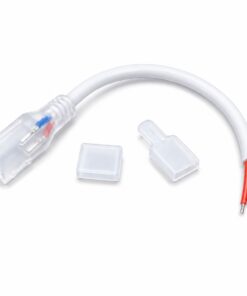 Kit Accessori per Striscia LED 220V SL22011, Cavo Alimentazione+Tappo Chiusura+Terminale Con Pin