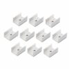 10 PZ Clip Guida Gancio Metallico per Fissaggio della Striscia Led Neon Flex SL241110 - ASDSHOP