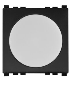 Alternative view of Serie Civile ETTROIT Nero Compatibile Con Vimar Arke (Lampada Led Segnapasso 2M 220V 6000K)