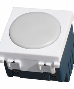 Serie Civile ETTROIT Bianco Compatibile Con Vimar Arke (Lampada Led Segnapasso 2M 220V 4000K)