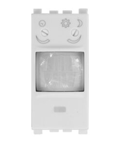 Alternative view of Serie Civile ETTROIT Bianco Compatibile Con Vimar Arke (Sensore Movimento e Crepuscolare 1M)