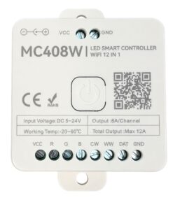 Led Dimmer Push WIFI RF 2.4G, 12 In 1, App TUYA, Smart Life Max 12A DC 5–24V,