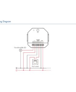 Interruttore Bluetooth Casambi, Relè Smart con Contatto Pulito 10A, RF 2.4GHz, Pulsante Esterno, per Luci LED Non Dimmerabili 220V, APP e Telecomando - immagine 5
