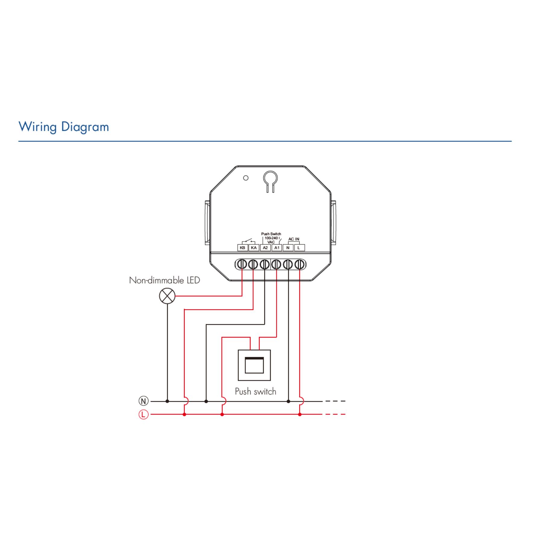 Interruttore Bluetooth Casambi, Relè Smart con Contatto Pulito 10A, RF 2.4GHz, Pulsante Esterno, per Luci LED Non Dimmerabili 220V, APP e Telecomando - immagine 5