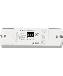 Alternative view of Dimmer DMX512 Triac 2 Canali per Lampade LED Dimmerabili 220V Taglio di Fase, Driver Triac, Alogene e Incandescenza, 1A/CH, RDM, S1-D