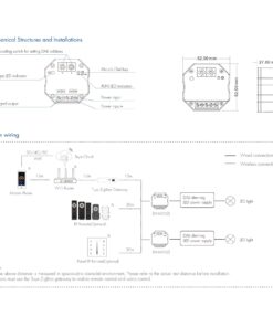 Convertitore Zigbee RF a DALI, Compatibile con Tuya APP e Philips Hue, Controller 6 in 1 per Monocolore CCT RGB RGBW RGB+CCT, 1 Indirizzo, Alimentazione Da Bus 15mA@16VDC o 2mA@24VDC - ASDSHOP
