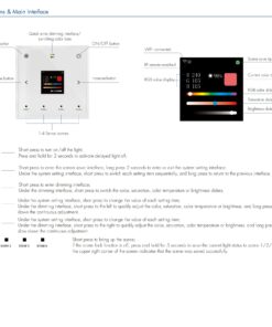 Pannello Touch DALI Master WiFi con Display LCD, App Tuya Smart Life, RF 2.4GHz, 4 Scene, Monocolore CCT RGB RGBW RGB+CCT, 86X86mm - immagine 6