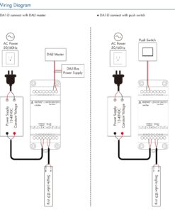 Dimmer DALI Da Guida Barra DIN, 12V 24V 36V 48V 15A, 1 Canale Tensione Costante, Push Dim, DALI-2, PWM 2KHz 8KHz 16KHz, per Strisce LED Monocolore - immagine 5