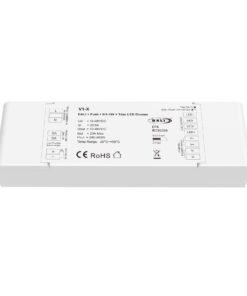 Led Dimmer DALI-2 AC Push Triac 0/1-10V, Pulsante NO, 12V 24V 36V 48V 20A, 1 Canale Tensione Costante, per Strisce LED Monocolore, V1-X - ASDSHOP