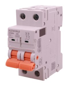 MCB Interruttore Magnetotermico Automatico Curva C 2P 2M 10000A AC 400V IP20 GYM9H, Accoppiabile Con Bobina di Sgancio GA01231 GA01232, Disponibili 25A 32A 40A 63A (C63A) - ASDSHOP