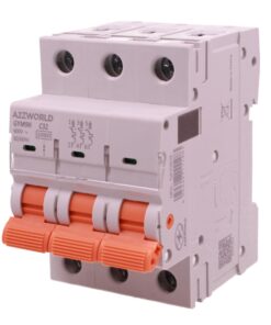 MCB Interruttore Magnetotermico Automatico Curva C 3P 3M 10000A AC 400V IP20 GYM9H, Accoppiabile Con Bobina di Sgancio GA01231 GA01232, Disponibili 16A 20A 25A 32A 40A 63A (C32A) - ASDSHOP