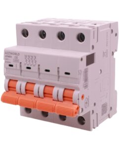 MCB Interruttore Magnetotermico Trifase 380V Curva C 4P 4M 10000A AC 400V IP20 GYM9H, Accoppiabile Con Bobina di Sgancio GA01231 GA01232, Disponibili 25A 32A 40A 63A (C32A) - ASDSHOP