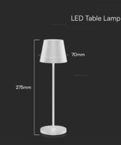 Alternative view of Lampada LED da Tavolo 1.5W Colore Bianco in Alluminio con caricatore Wireless e Touch Dimmerabile 3000K IP54 SKU 23445
