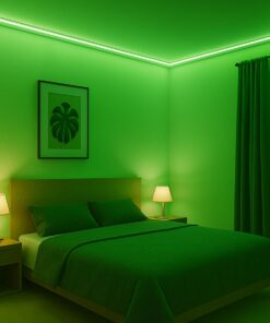 50M Striscia Led COB 8W/M 220V-240V 600lm IP65 CRI=80 Angolo 180°, 9 Colori Disponibili (Verde) - immagine 3