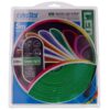 Striscia LED Neon 5M 8.5W/M 12V 120LED Modellabile e Tagliabile IP65 Angolazione 120°, 9 Colori Disponibili (Verde)