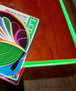 Alternative view of Striscia LED Neon 5M 8.5W/M 12V 120LED Modellabile e Tagliabile IP65 Angolazione 120°, 9 Colori Disponibili (Verde)
