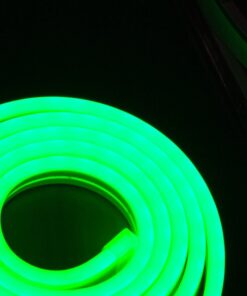 Striscia LED Neon 5M 8.5W/M 12V 120LED Modellabile e Tagliabile IP65 Angolazione 120°, 9 Colori Disponibili (Verde) - immagine 3