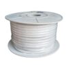 Striscia Led 220V AC IP65 Da 50 Metri, 10W/M 260LED/M 888LM/M, Tagliabile Ogni 5cm, CRI≥85 10X7mm, Angolo 180°, IP65, Tanti Accessori Inclusi, Disponibili 3000K 4000K 6500K (Bianco Neutro 4000K)
