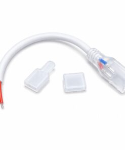 Kit Accessori per Striscia LED 220V SL22011, Cavo Alimentazione+Tappo Chiusura+Terminale Con Foro - immagine 3