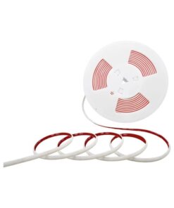 Striscia LED COB 220V 12.5W/m IP65, Bobina 10m con Spina Schuko (Bianco Caldo 3000K)
