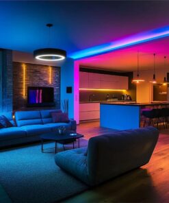 Alternative view of Kit Striscia Led Neon Flex RGB Magic Smart 3W/m 5m 30LED/m USB 5V con Telecomando e Bluetooth App LotusLamp SKU-24050