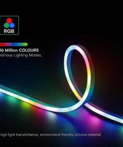 Kit Striscia Led Neon Flex RGB Magic Smart 3W/m 5m 30LED/m USB 5V con Telecomando e Bluetooth App LotusLamp SKU-24050 - immagine 7