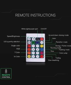 Kit Striscia Led Neon Flex RGB Magic Smart 3W/m 5m 30LED/m USB 5V con Telecomando e Bluetooth App LotusLamp SKU-24050 - immagine 8