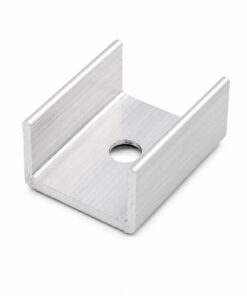 10 PZ Clip Guida Gancio Metallico per Fissaggio della Striscia Led Neon Flex SL241110 - immagine 3