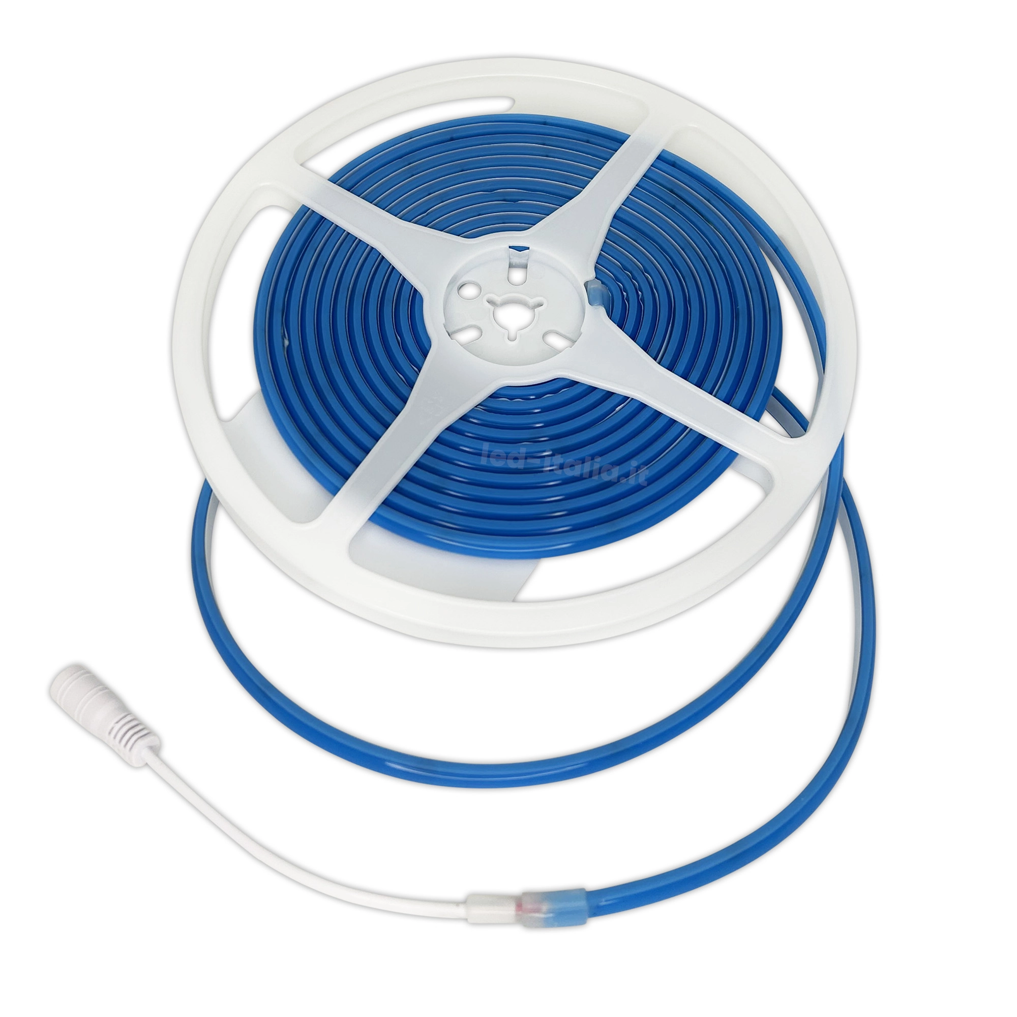 Striscia LED 24V 10W/m Impermeabile IP67, 5m, 840LM/M Larghezza 10mm Taglio 50mm, Disponibili 3000K 4000K 6400K (Blu)