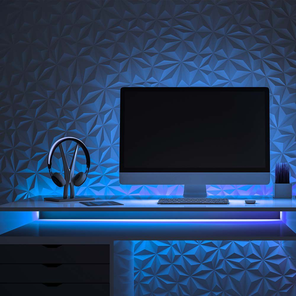Striscia LED 24V 10W/m Impermeabile IP67, 5m, 840LM/M Larghezza 10mm Taglio 50mm, Disponibili 3000K 4000K 6400K (Blu) - immagine 3