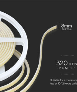 Alternative view of Striscia LED 24V 10W/m Impermeabile IP67, 5m, 840LM/M Larghezza 10mm Taglio 50mm, Disponibili 3000K 4000K 6400K (Bianco Freddo 6500K)