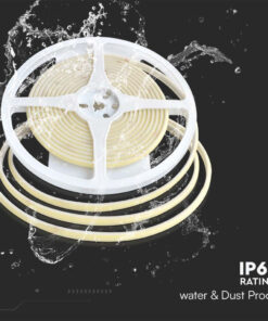 Striscia LED 24V 10W/m Impermeabile IP67, 5m, 840LM/M Larghezza 10mm Taglio 50mm, Disponibili 3000K 4000K 6400K (Bianco Freddo 6500K) - immagine 8