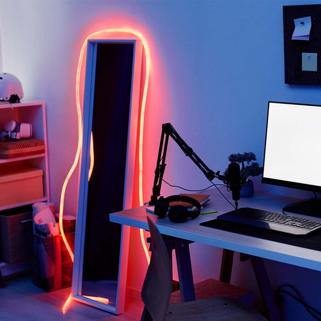 Striscia LED 24V 10W/m Impermeabile IP67, 5m, 840LM/M Larghezza 10mm Taglio 50mm, Disponibili 3000K 4000K 6400K (Rosso) - immagine 4