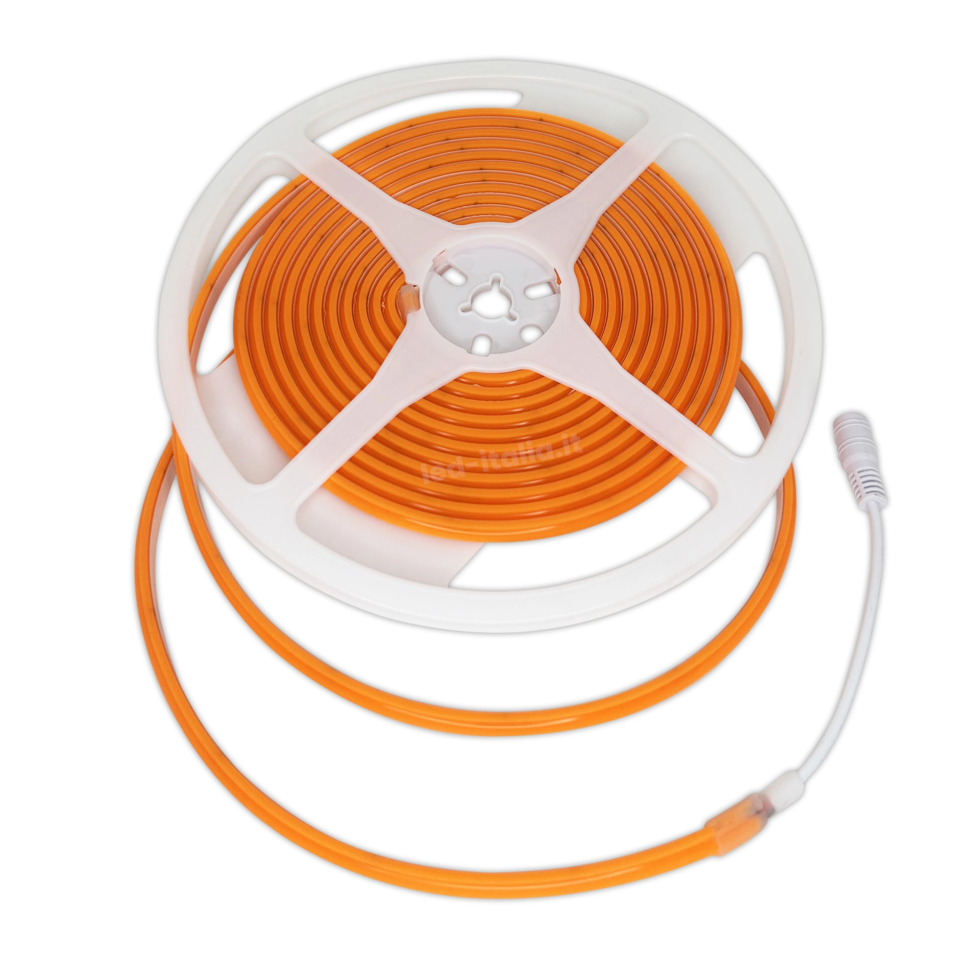 Striscia LED 24V 10W/m Impermeabile IP67, 5m, 840LM/M Larghezza 10mm Taglio 50mm, Disponibili 3000K 4000K 6400K (Ambra)
