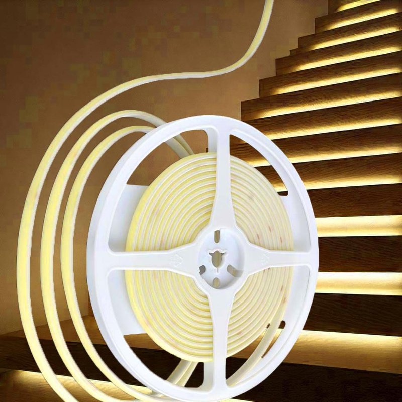 Striscia LED 24V 10W/m Impermeabile IP67, 5m, 840LM/M Larghezza 10mm Taglio 50mm, Disponibili 3000K 4000K 6400K (Ambra) - immagine 8