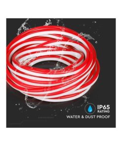 24V Bobina Striscia Led Neon Flex Colore Rosso Red 10 Metri IP65 8W/M SKU-2516 - immagine 3