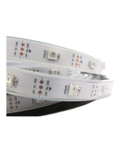 Striscia Bobina Striscia Led SPI Magic Color RGB Con IC WS2812 5V Con 150 Smd 5050 5 Metri Con Guaine IP67 - immagine 3