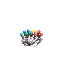Stringa Catena Con 20 Lampade Led RGBY Rotolo da 10 Metri IP44 Per Giardino Festa Matrimonio Natale Halloween SKU-7438 - immagine 4