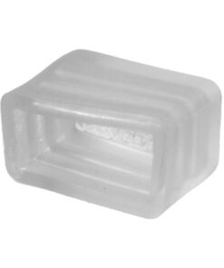 15 Gommini PVC di Chiusura per Striscia LED Impermeabile Passo 10mm Interno 13x7mm - immagine 3
