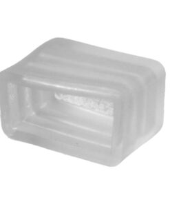 15 Gommini PVC di Chiusura per Striscia LED Impermeabile Passo 12mm Interno 16x8mm - immagine 3