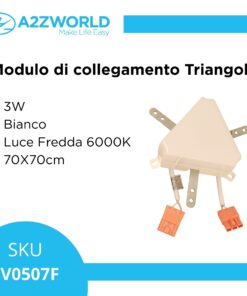 Modulo Triangolo 3W Bianco Freddo 6000K 70X70cm Per SV0506CCT - immagine 3