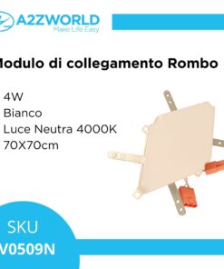 Modulo Rombo 4W Bianco Neutro 4000K 70X70cm Per SV0506CCT - immagine 3