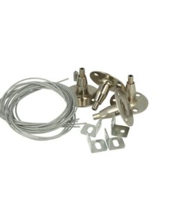 Kit Staffe Fissaggio a Sospensione Per Pannello Led 120x30 60x60 120x60 30x30 SKU-6018 - immagine 6