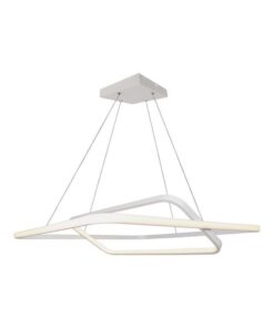 Lampadario LED a Sospensione 48W 5150lm Doppio Quadrato Incrociate Bianco 3000K Triac Dimmerabile SKU-14988